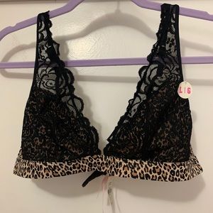 SOLD Victoria’s Secret leopard and black lace